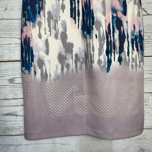 Antonio Melani multi-color laser cut shift dress 6 - Picture 4 of 7